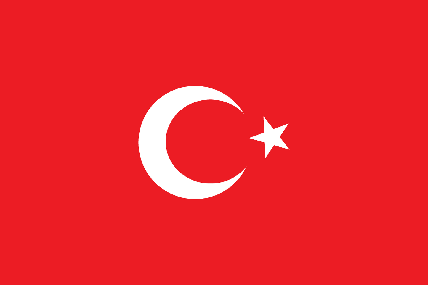 Türkei Flagge Einseitig