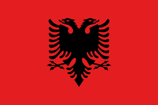 Albanien Flagge Doppelseitig