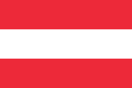 Österreich Flagge Einseitig