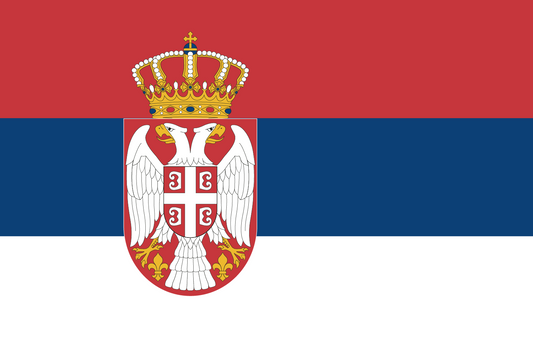 Serbien Flagge Doppelseitig